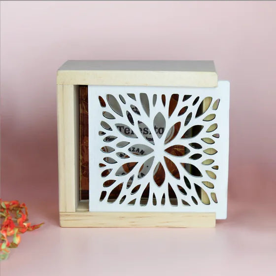 Caja de madera con 10 infusiones La Teresita